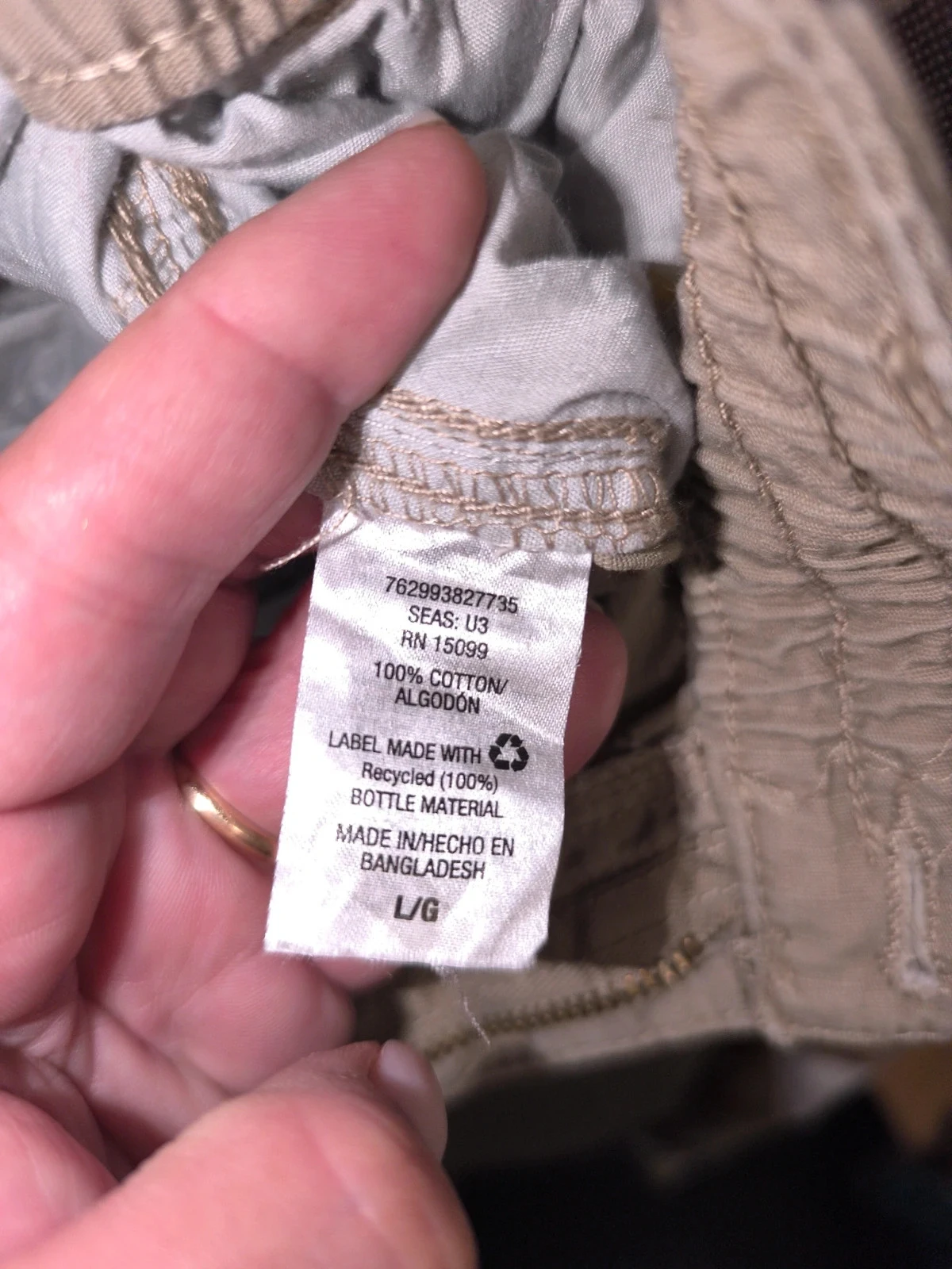 Pantalón cargo Outdoor Life beige para hombre Talla L – photo 4